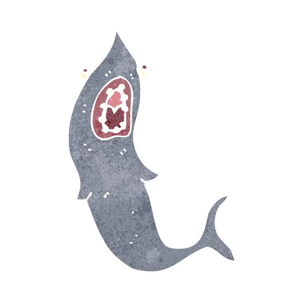 Ретро-акула — стоковый вектор