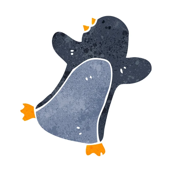 Retro Cartoon Pinguin — Stockvektor