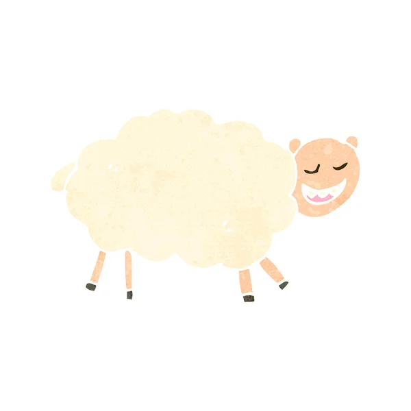 Disegno da bambino di una pecora — Vettoriale Stock