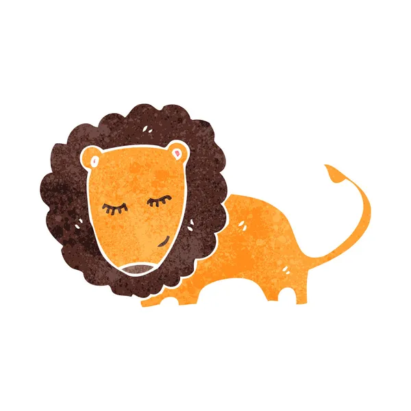 Retro cartoon lion — Stock Vector