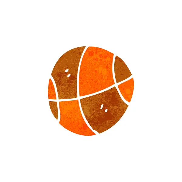 Kartun Retro basket - Stok Vektor