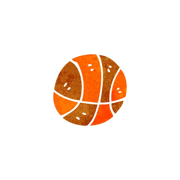 Retro baloncesto de dibujos animados — Vector de stock