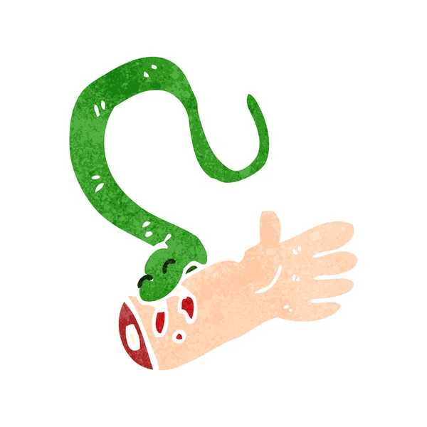 Ретро-мультяшная змея — стоковый вектор