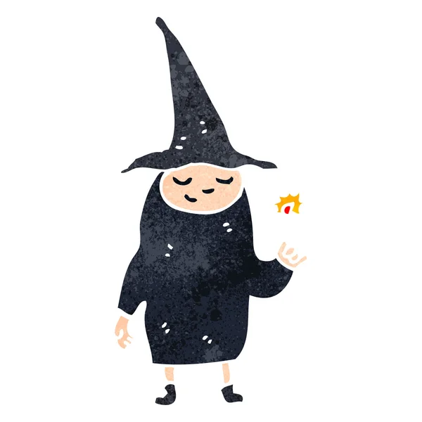 Retro cartoon witch — Stock Vector