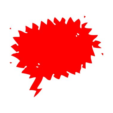 Retro çizgi film konuşma balonu sembolü