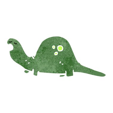 komik karikatür retro dinozor