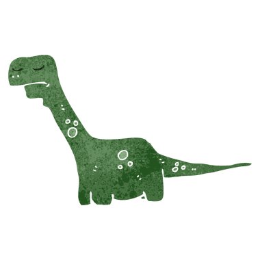 Retro karikatür dinozor