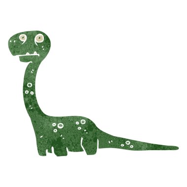 Retro karikatür dinozor