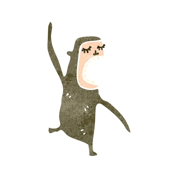 Retro kreskówka małpa — Wektor stockowy