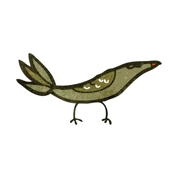 Retro cartoon bird — Stock Vector