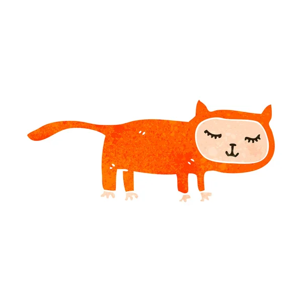 レトロな漫画猫のコスチューム — ストックベクタ