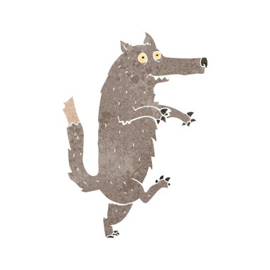 karikatür büyük kötü kurt