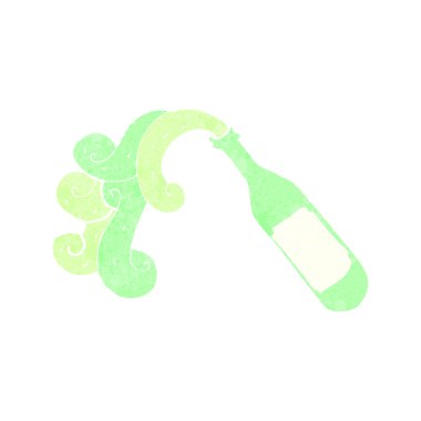 Şampanya püskürtme karikatür attı