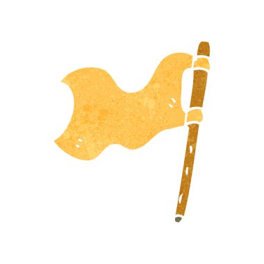 dalgalanan bayrak karikatür