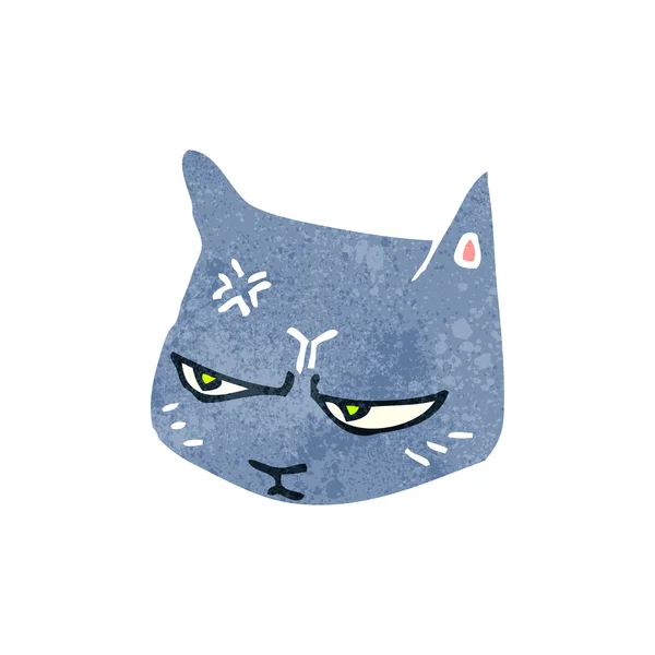 Cabeza de gato dibujos animados — Vector de stock