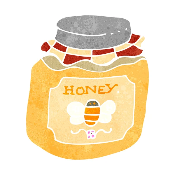 Honey pot cartoon — Stock Vector