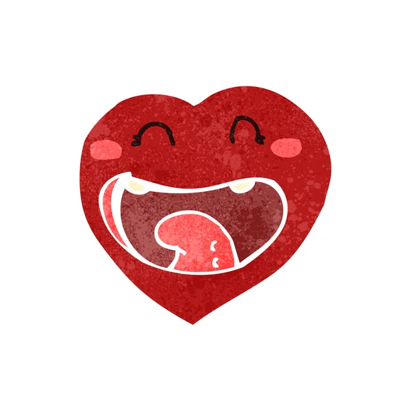 Funny heart cartoon character — Stock Vector
