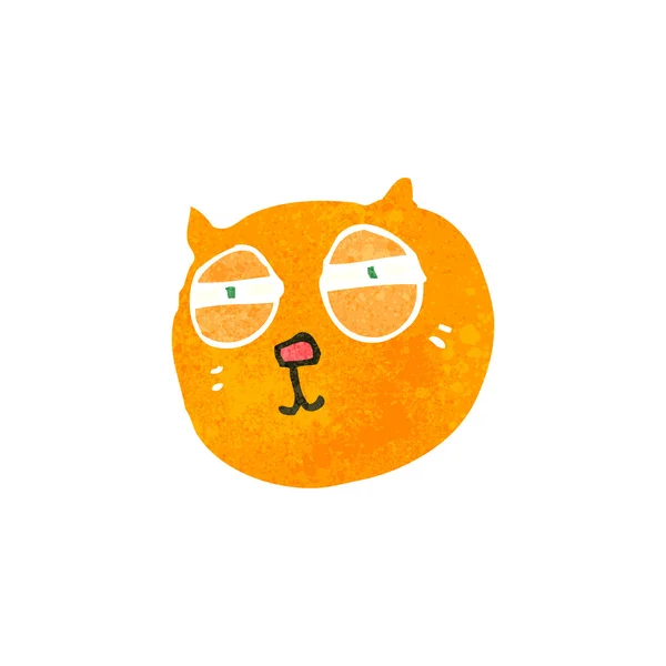 Desenhos animados cabeça de gato — Vetor de Stock