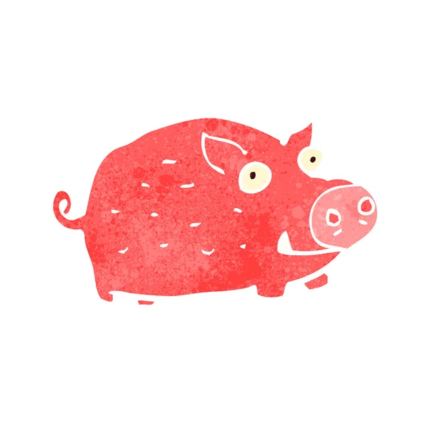 Divertido cerdo de dibujos animados — Archivo Imágenes Vectoriales