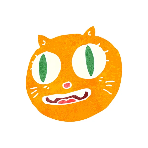 Kattenkop cartoon — Stockvector
