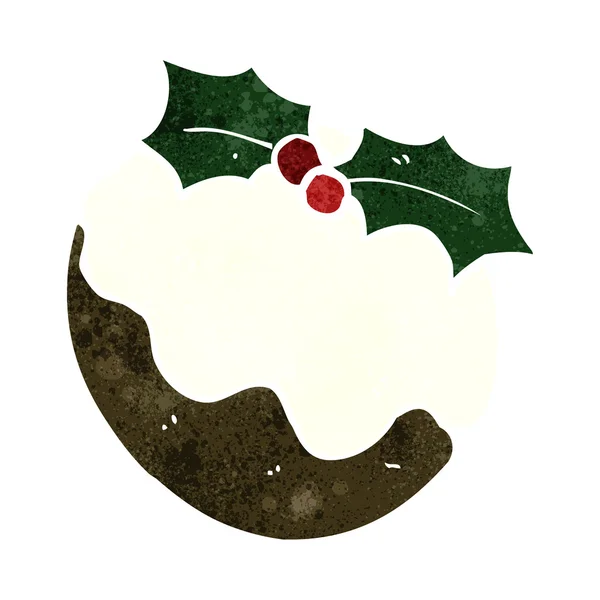 Gamla christmas pudding cartoon — Stock vektor