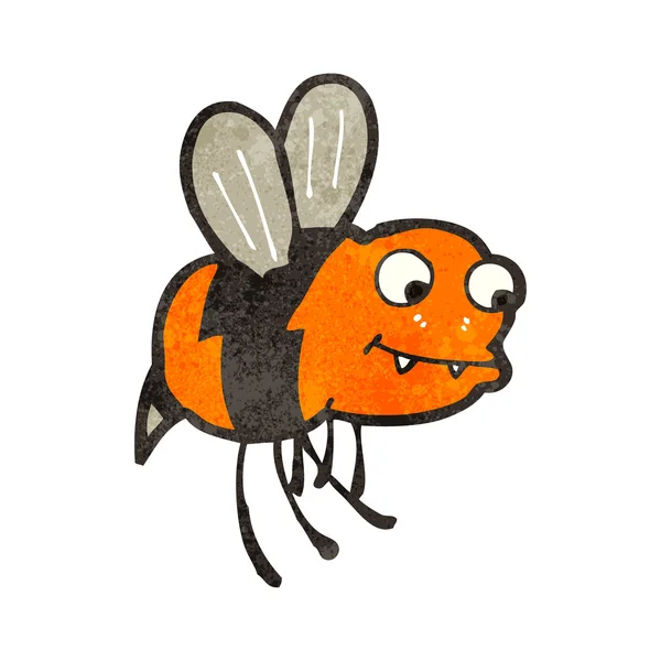 Pequeña abeja de dibujos animados — Vector de stock