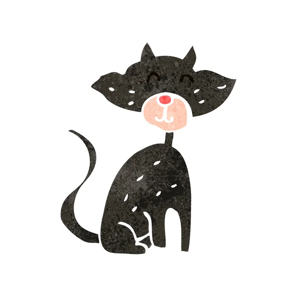Desenhos animados gato preto — Vetor de Stock