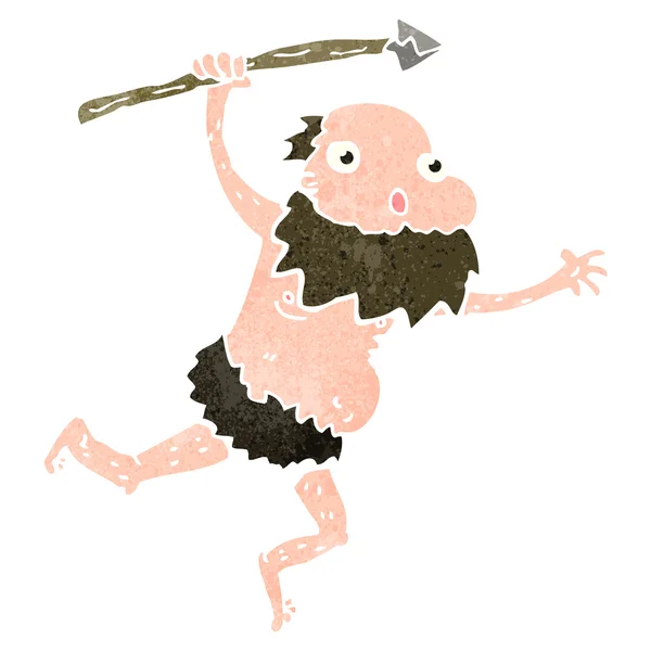 Cartoon cave man — Stock Vector