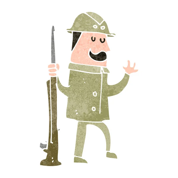 Safari hunter cartoon — Stockvector