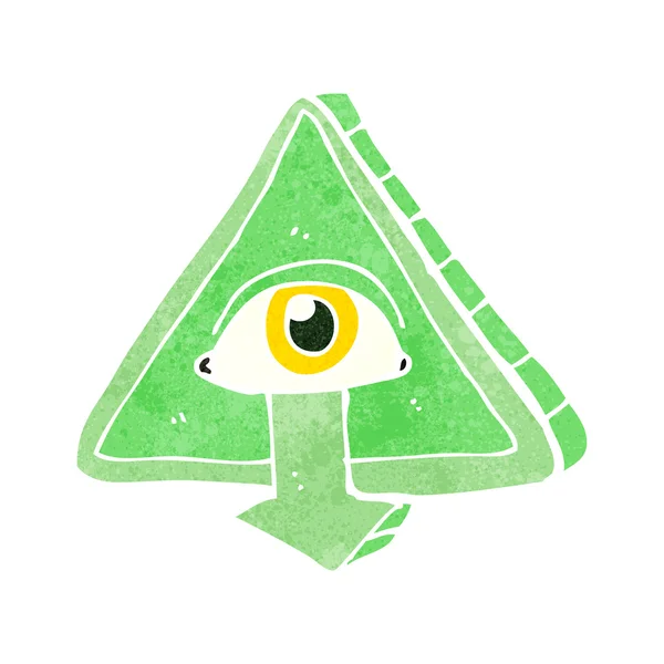 All seeing eye symbol — Stock Vector