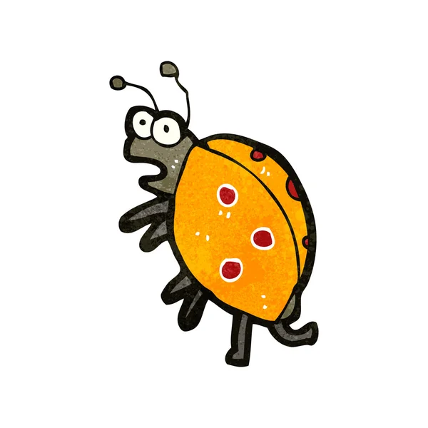 Retro cartoon ladybug — Stock Vector