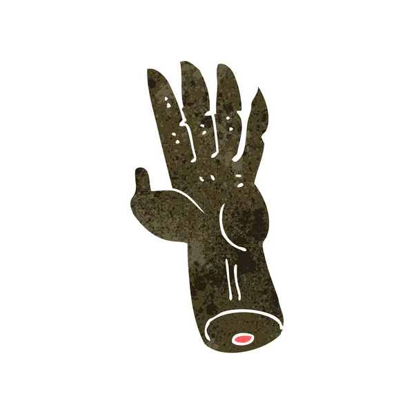 Dessin animé main zombie — Image vectorielle