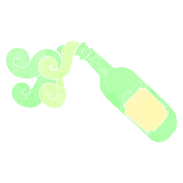 Cartoon wine bottle — Stock Vector