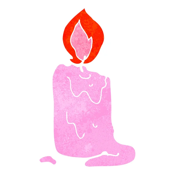 Caricatura de vela perfumada — Vetor de Stock