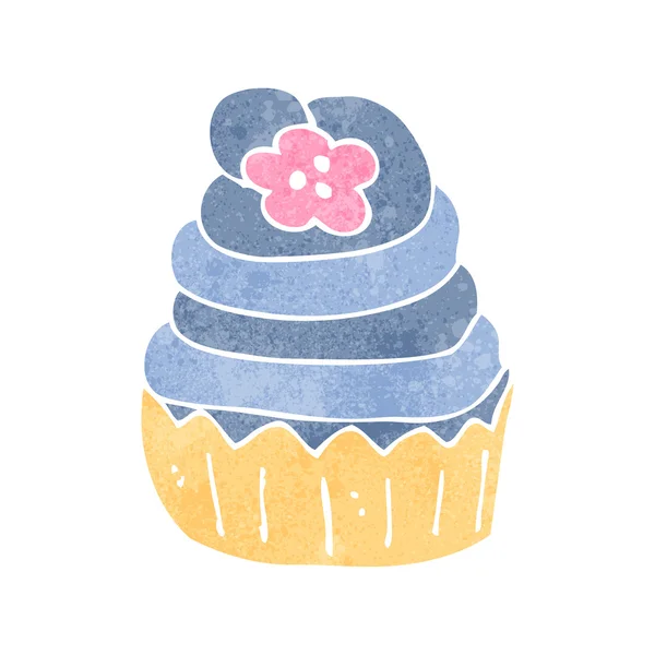 Drawing of a cup cake — Stock Vector