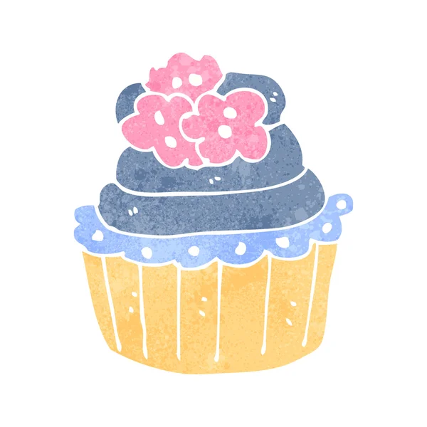 Drawing of a cup cake — Stock Vector