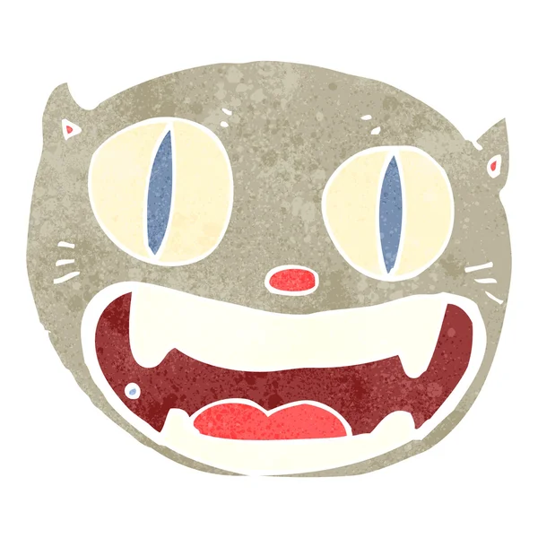 Kattenkop cartoon — Stockvector