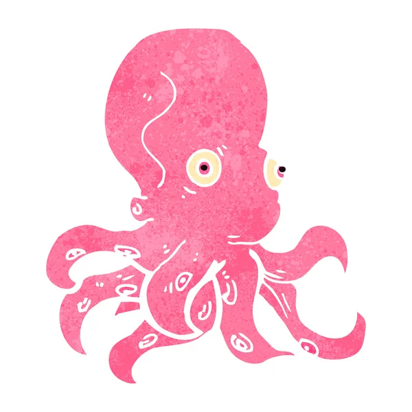 Pulpo de dibujos animados retro — Archivo Imágenes Vectoriales