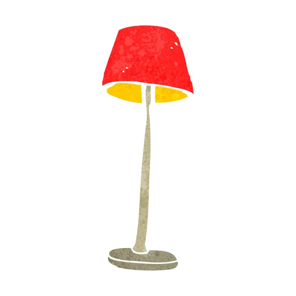 Retro-Cartoon-Lampe — Stockvektor