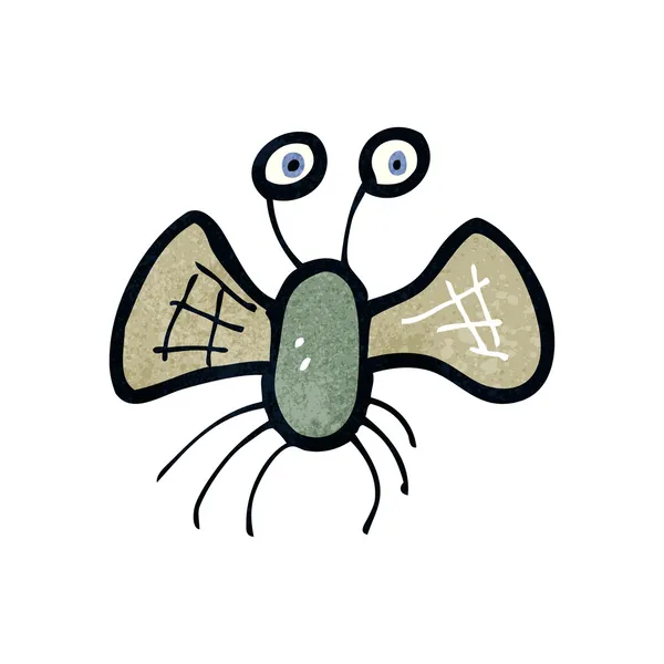 Retro cartoon bug — Stock Vector