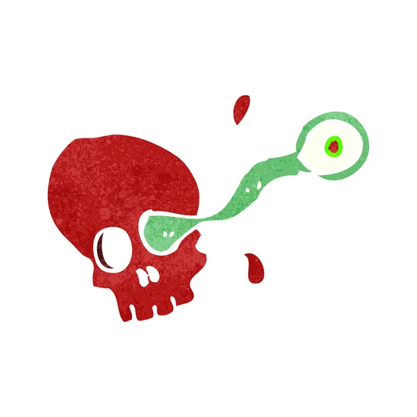 Crâne pirate de bande dessinée — Image vectorielle