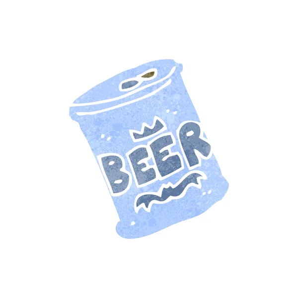 Blikje bier cartoon — Stockvector