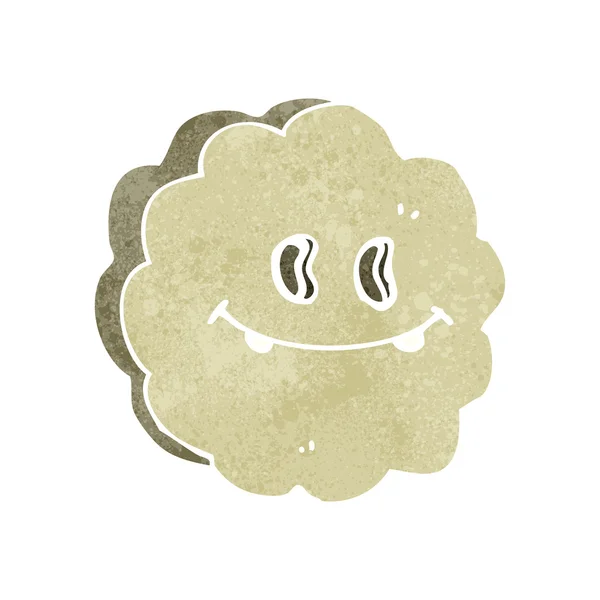 Desenhos animados retro nuvem feliz —  Vetores de Stock