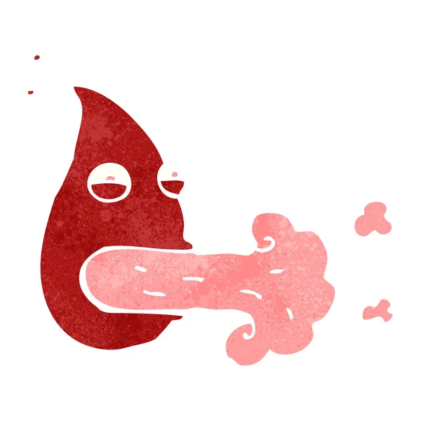 Blood drop cartoon — Stock Vector