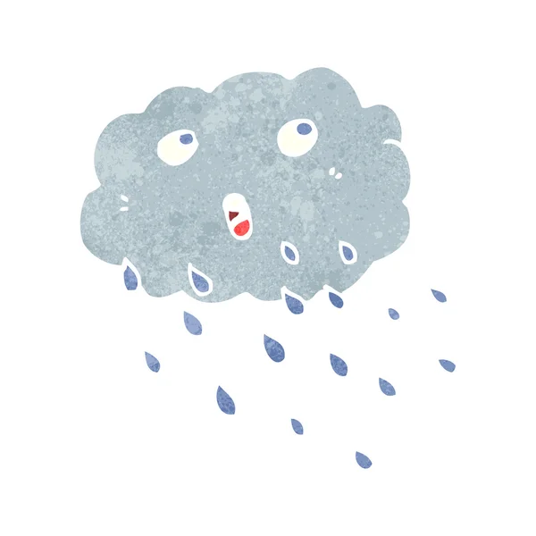 Cartoon rain cloud — Stock Vector
