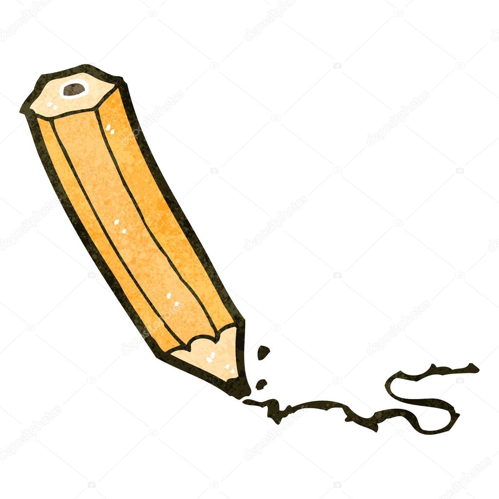 Cartoon drawing pencil