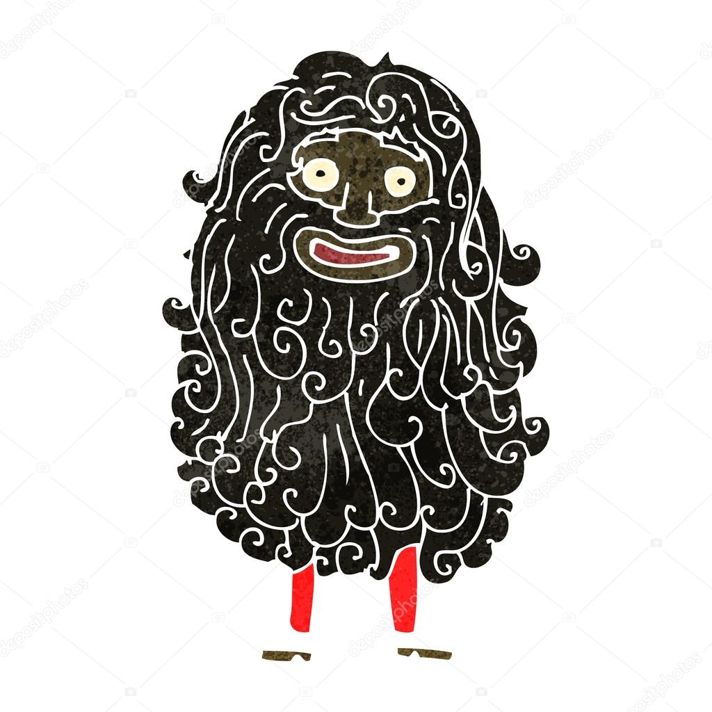 Very Hairy Man Cartoon Stock Vector Image By ©lineartestpilot 29103537