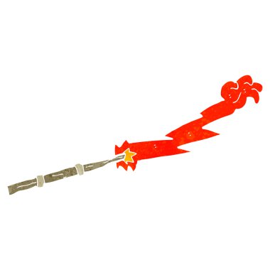 retro çizgi film sihirli değneği