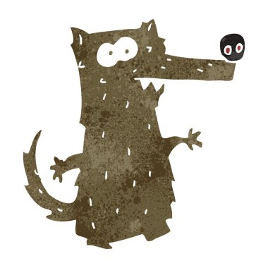 karikatür büyük kötü kurt