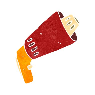 Retro çizgi film loudhailer